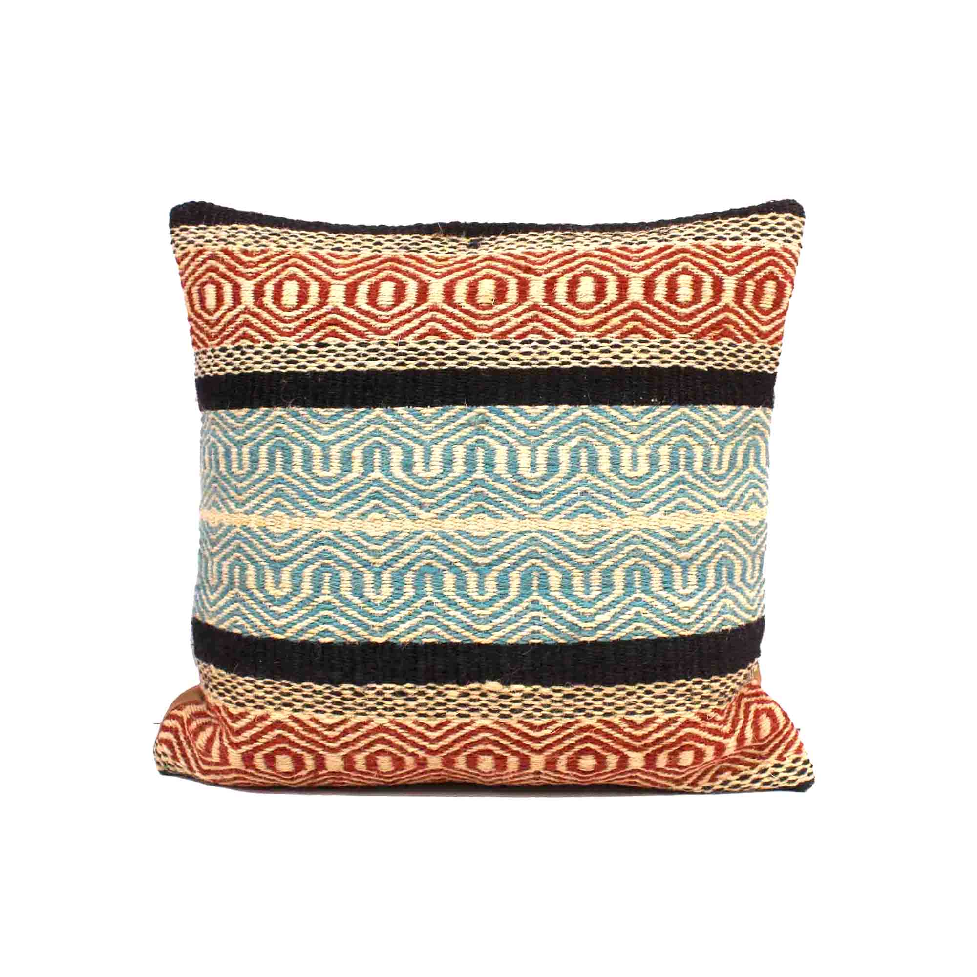 Multicolour 100% Jute Cushion Covers.