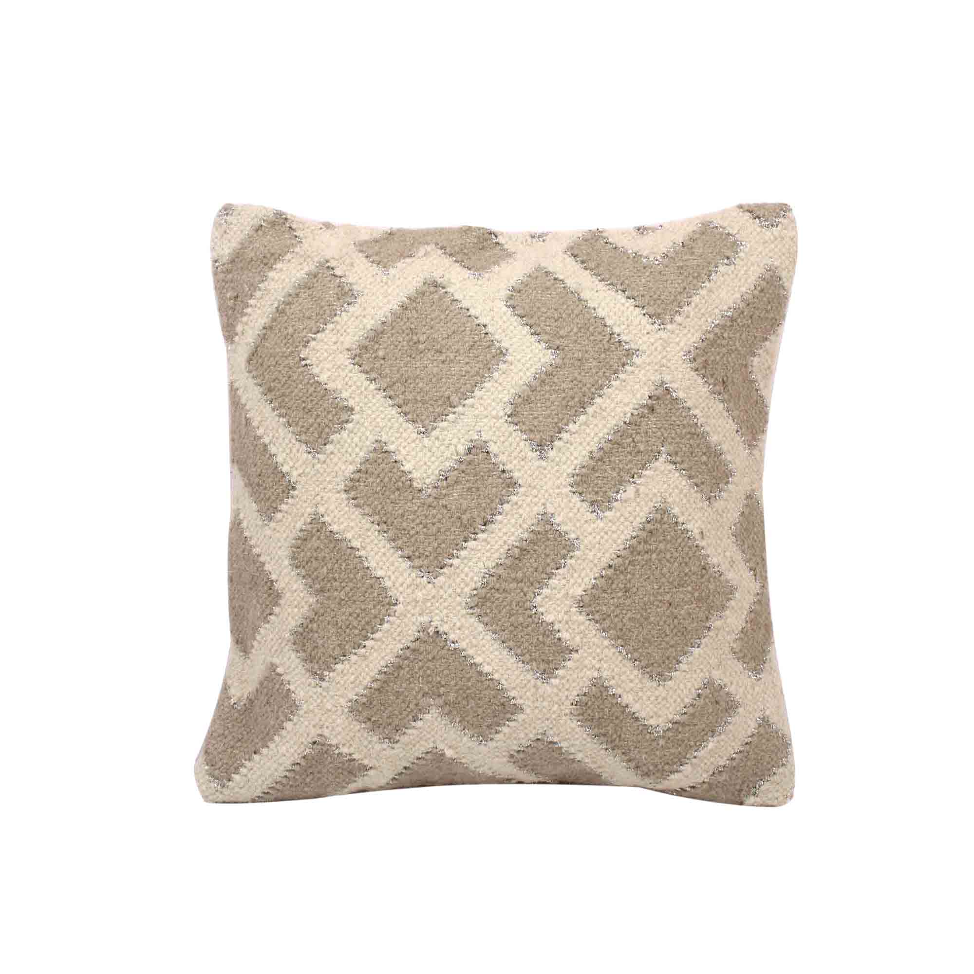 Grey and Beige 100% Jute Cushion Covers.(set of 2 )