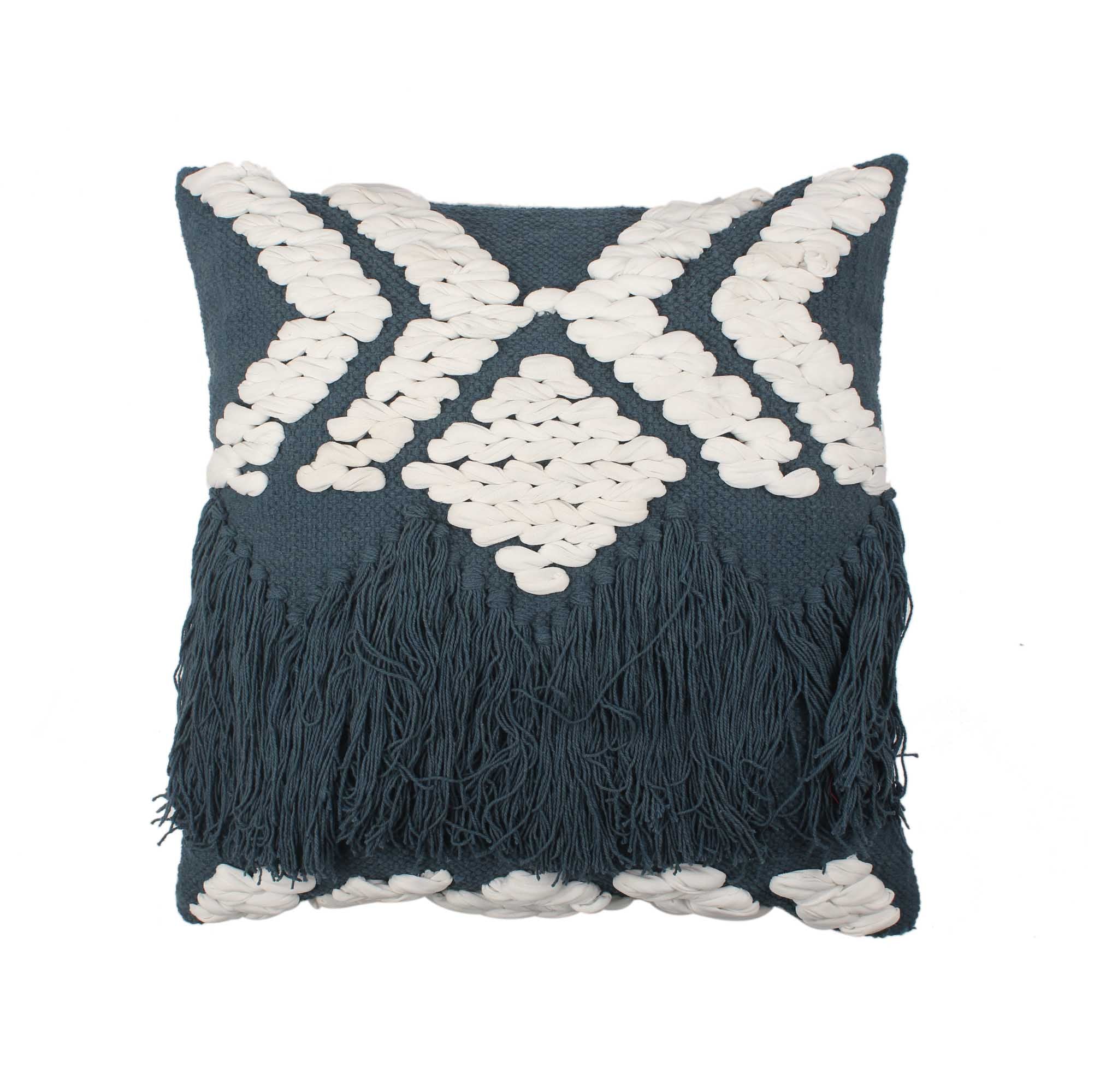 Bohemian hand-made Cotton woven Cushion Covers (Set of 2 )