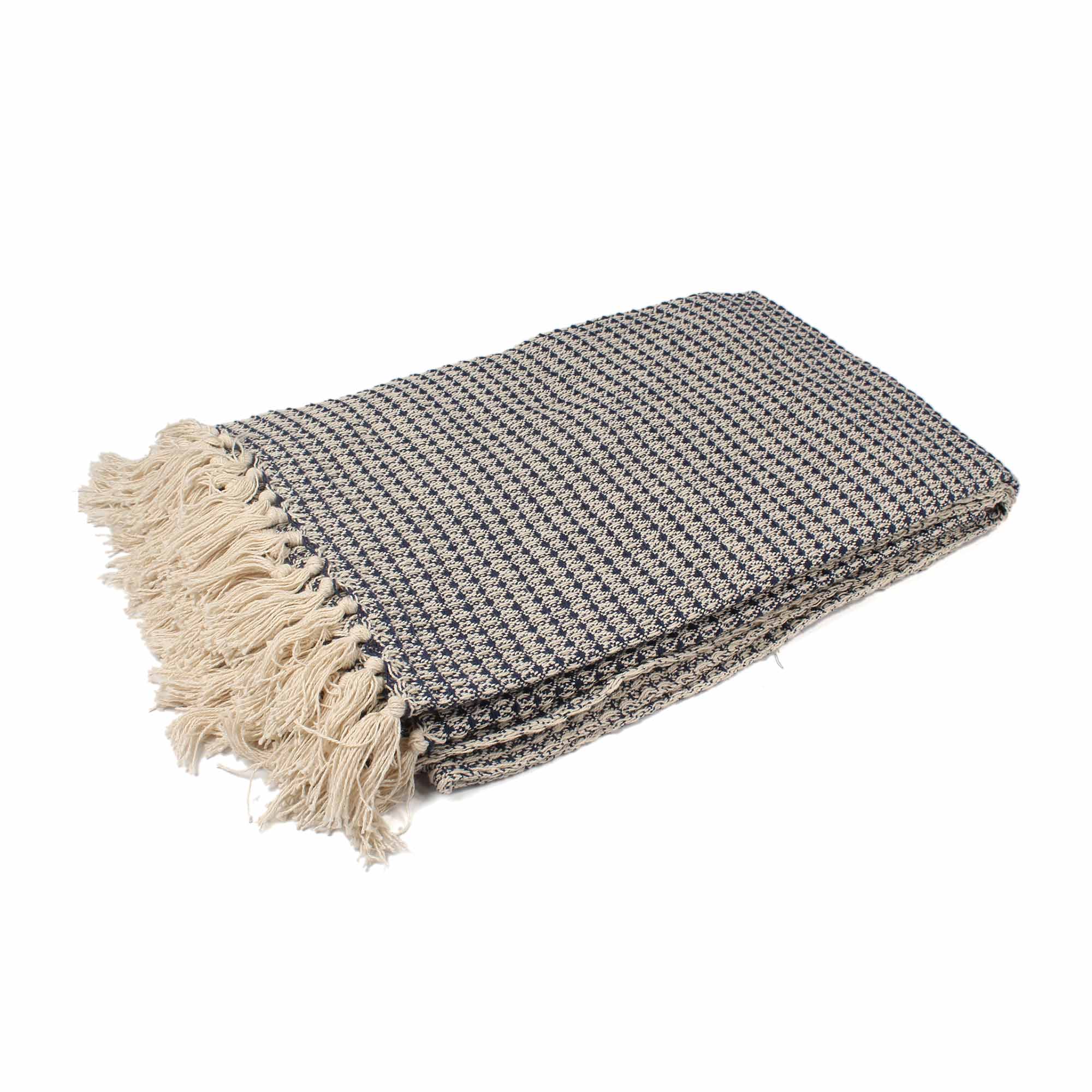 Blue Cotton Throw