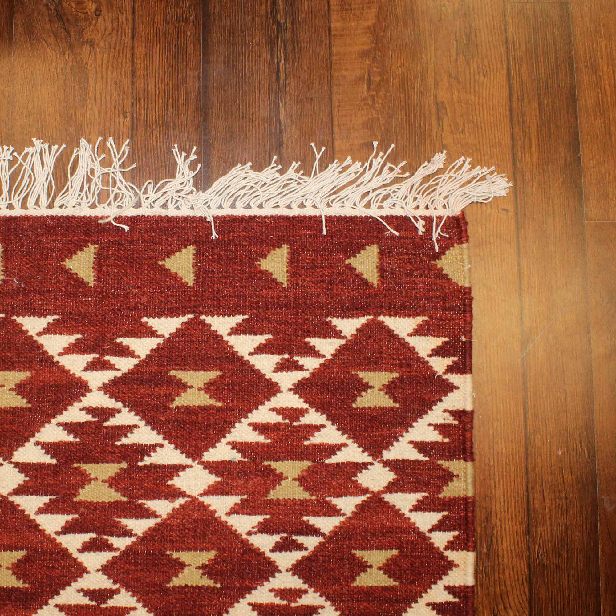 Hand-weaved Jute Multi-color Rug