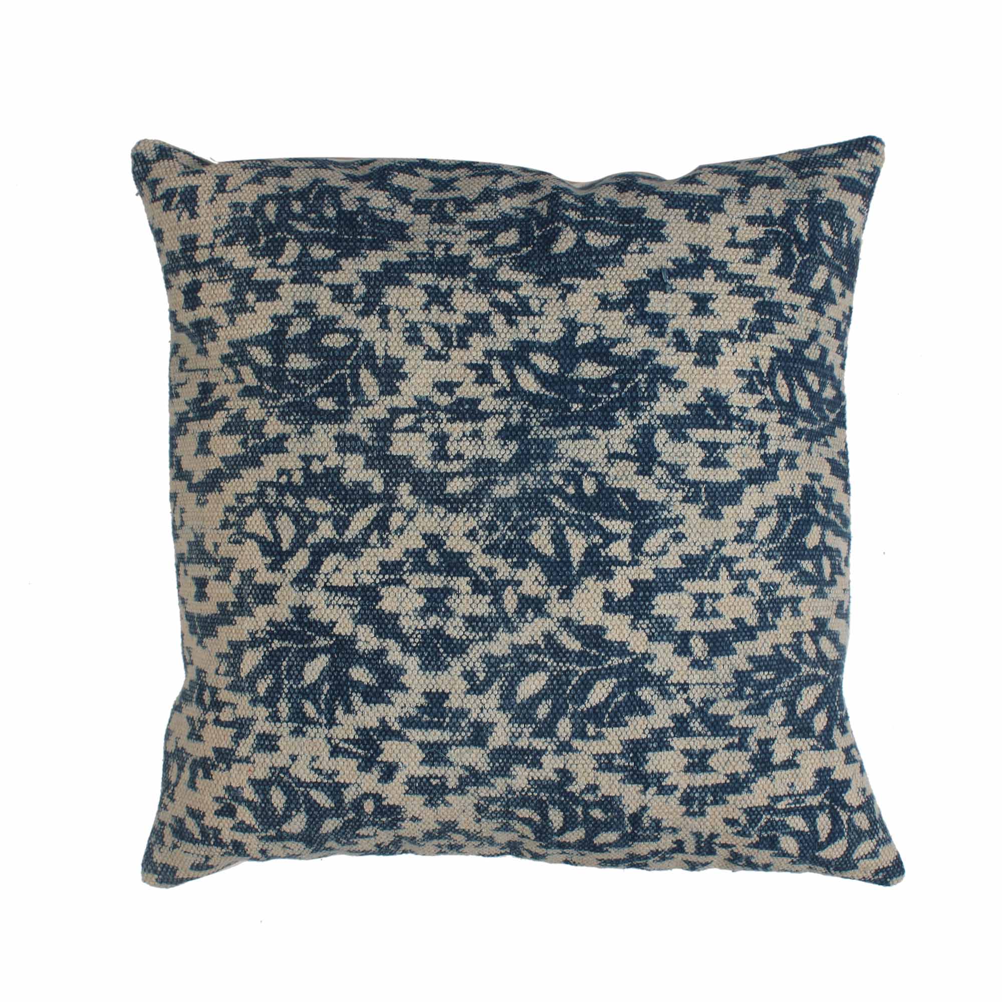 Blue Hand-made Cotton Printed Cushion Covers