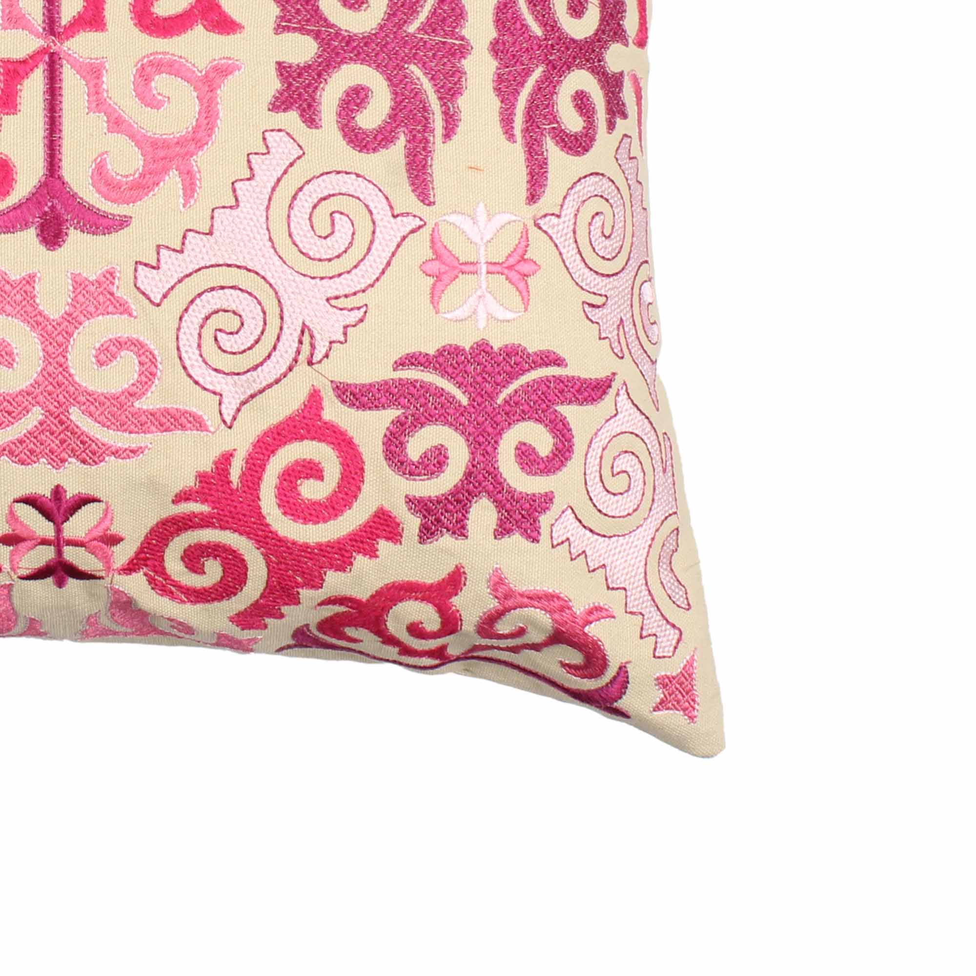 Pink Hand-made Cotton Cushion Cover