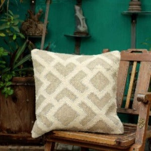 Beige 100% Jute Cushion Covers.