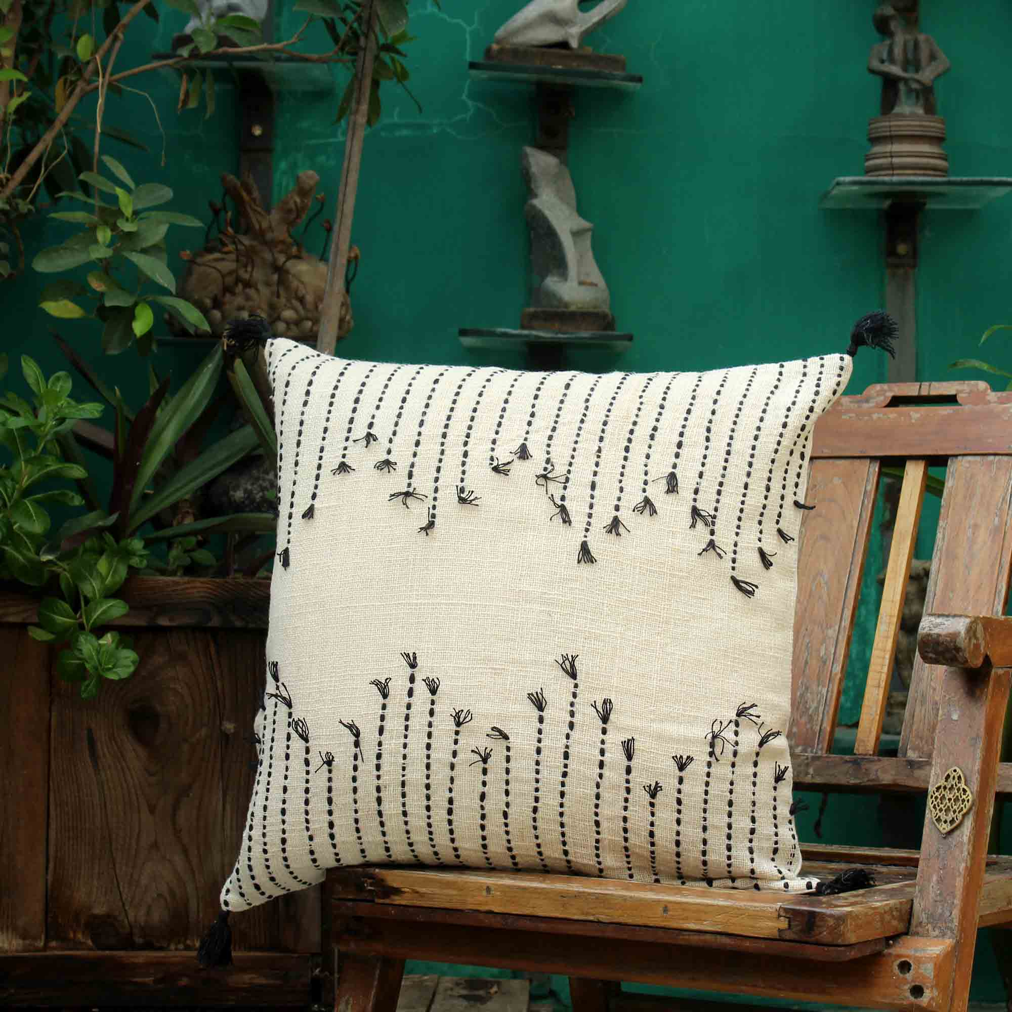 Hand-Weaved 100% Cotton Handloom Cushion Covers