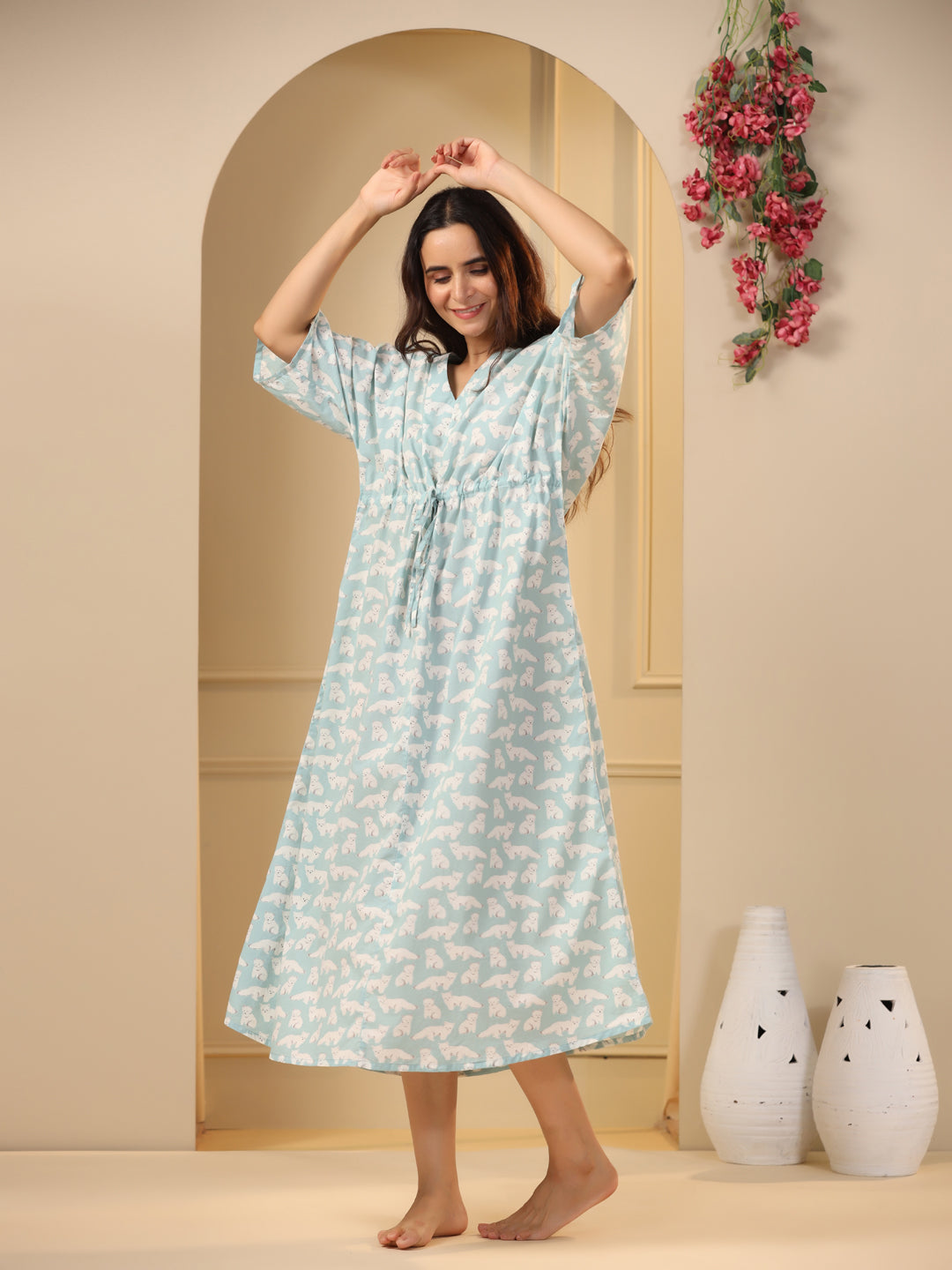 Panda Women Pure Cotton Night Dress