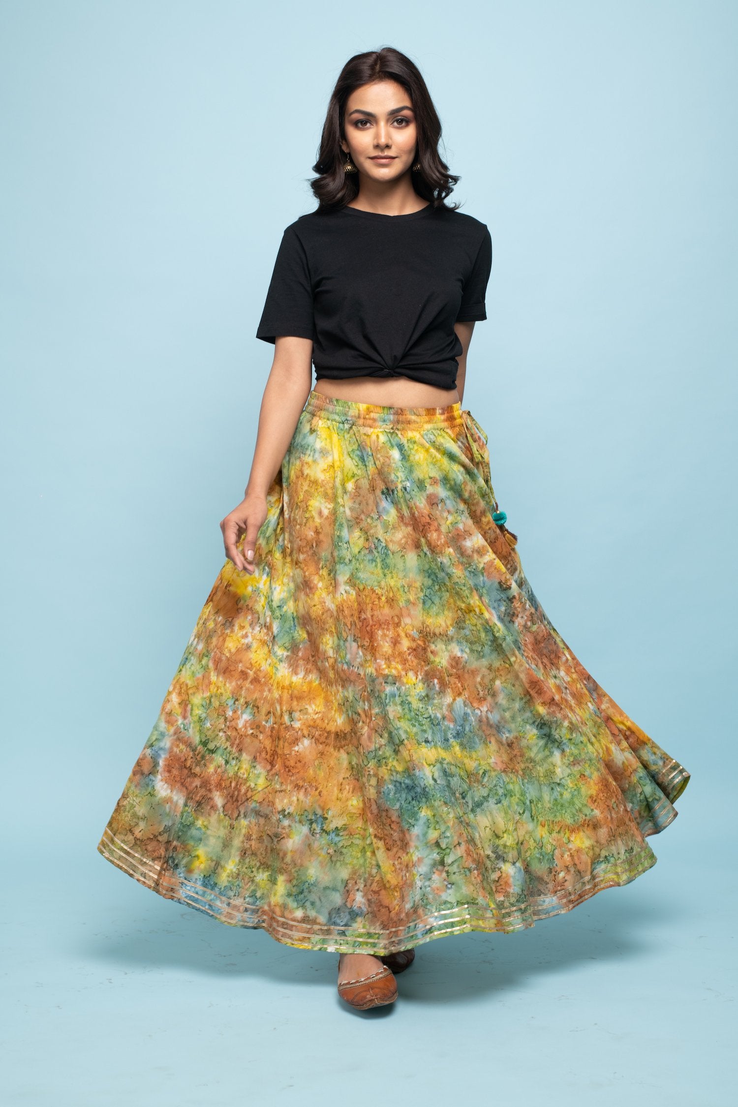 Rang Deep Women Long Skirt