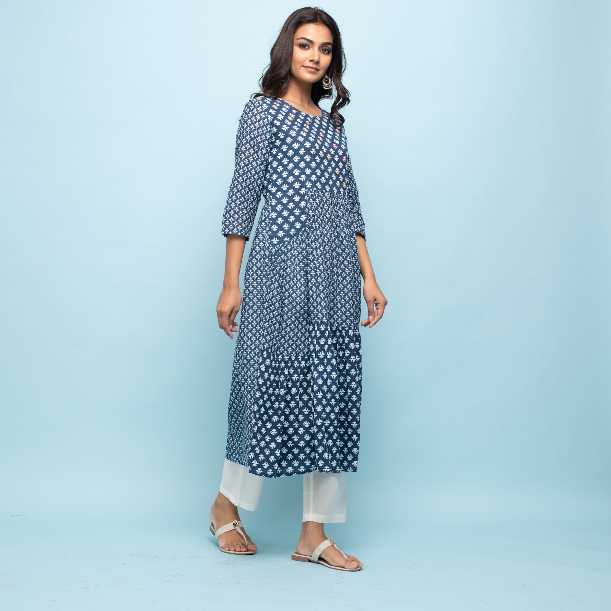 RANGDEEP INDIGO WOMEN'S KURTA