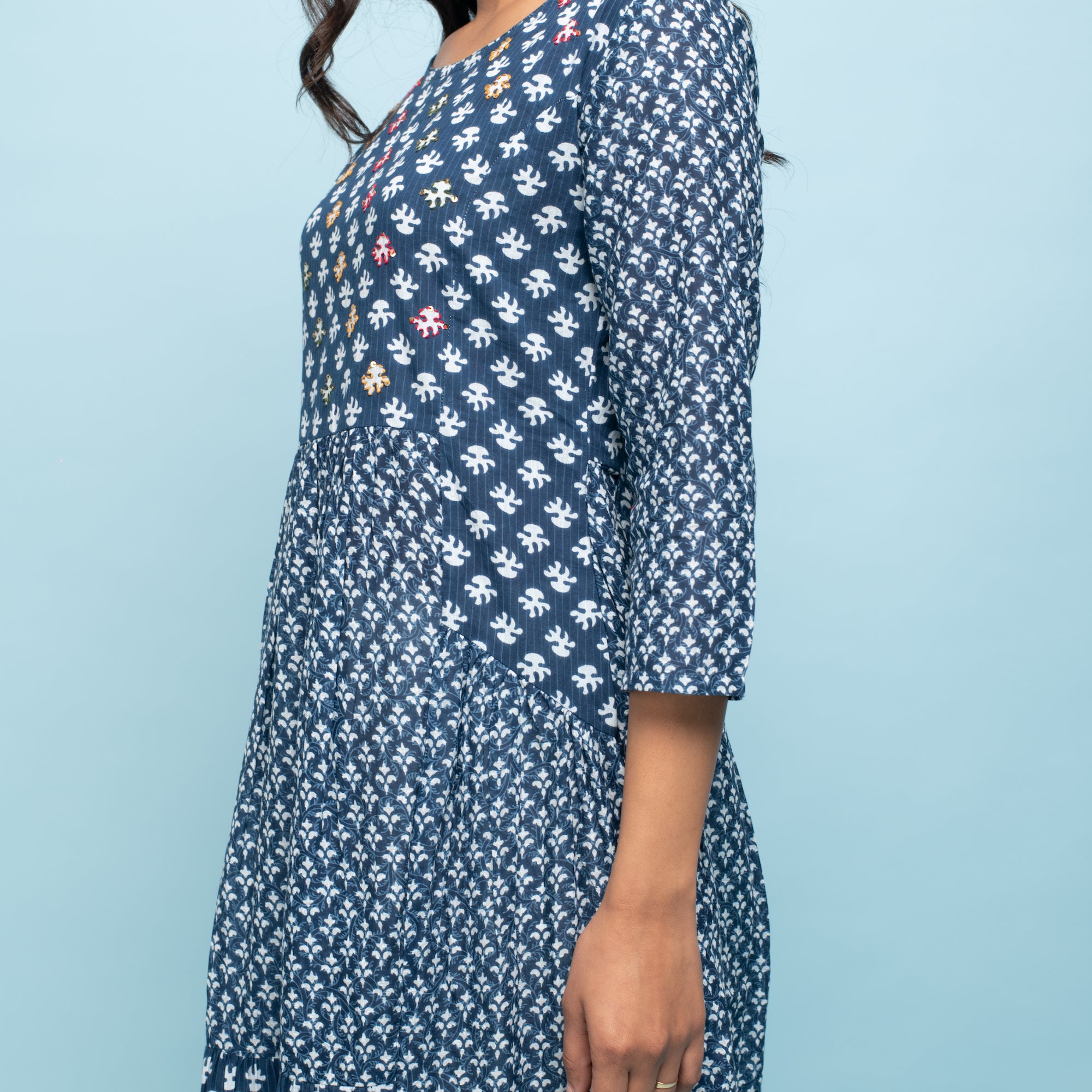 RANGDEEP INDIGO WOMEN'S KURTA