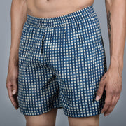 Sanskruti homes Blue Checks Men Boxer