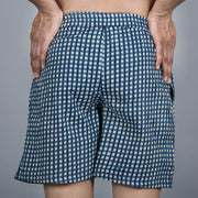 Sanskruti homes Blue Checks Men Boxer