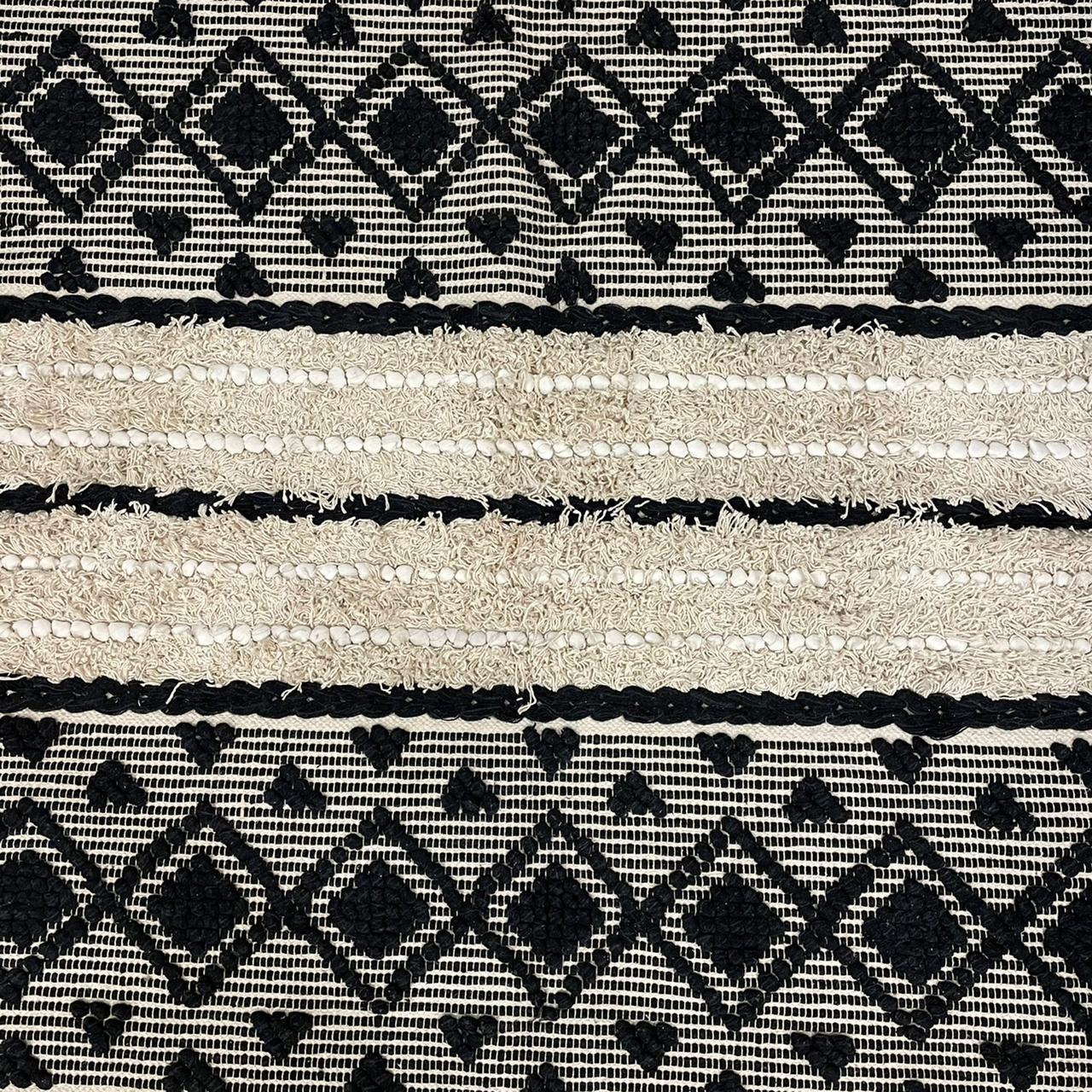 Hand-weaved 100% Cotton Multi-color  Rug