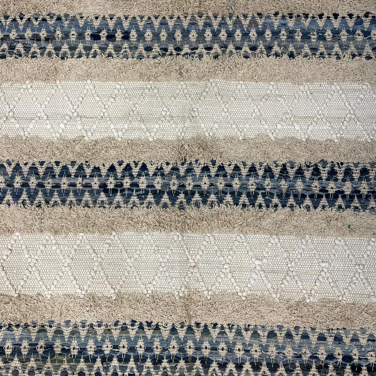 Hand-weaved 100% Cotton Multi-color  Rug