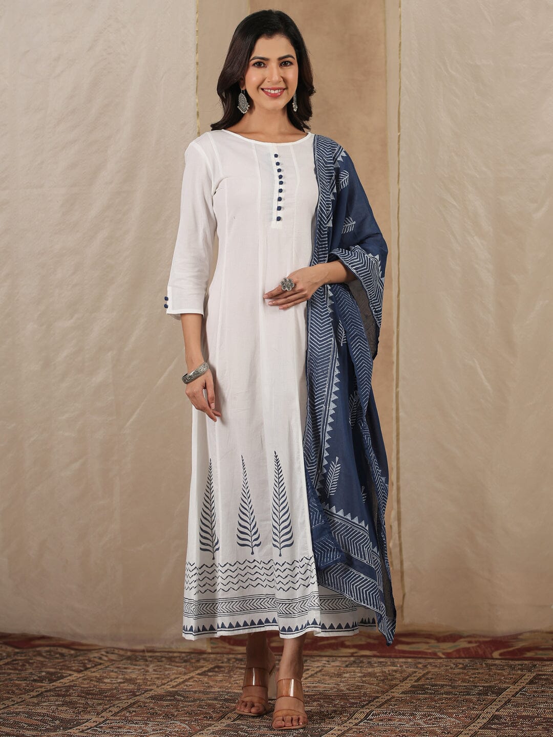 Women Pure Cotton 2 pcs Kurta Set – Sanskruti Homes